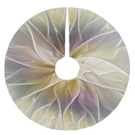 フローラファンタジー金ゴールドナス抽象芸術フラクタル・アート ブラッシュドポリエステルツリースカート