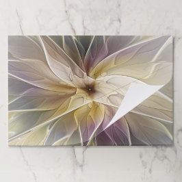 フローラファンタジー金ゴールドナス抽象芸術フラクタル・アート ペーパーパッド