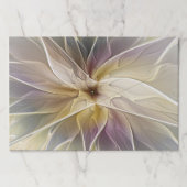 フローラファンタジー金ゴールドナス抽象芸術フラクタル・アート ペーパーパッド (正面)