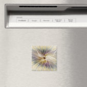 フローラファンタジー金ゴールドナス抽象芸術フラクタル・アート マグネット (インサイチュ (食洗機))