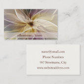 フローラファンタジー金ゴールドナス抽象芸術フラクタル・アート 名刺 (正面/裏面)