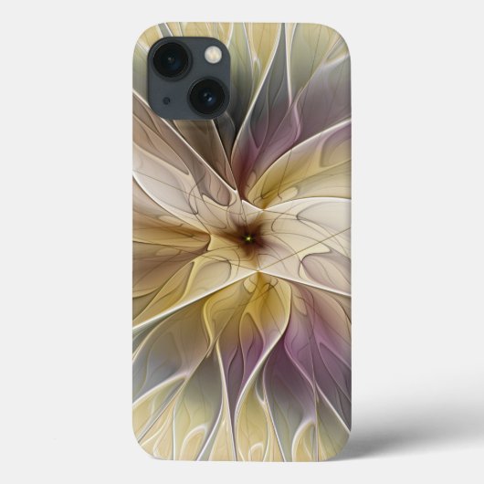 フローラファンタジー金ゴールドナス抽象芸術フラクタル・アート Case-Mate iPhoneケース (裏面)