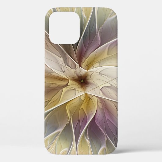 フローラファンタジー金ゴールドナス抽象芸術フラクタル・アート Case-Mate iPhoneケース (裏面)