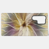 フローラファンタジー金ゴールドナス抽象芸術フラクタル・アート SAMSUNG GALAXYケース (裏面横)