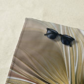 フローラファンタジー金ゴールドモダン抽象芸術フラクタル文字 ビーチタオル (インサイチュ)