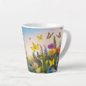 フローラファンタジー：あらゆる気分に対するマグカップ カフェラテマグ (右アングル)