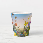 フローラファンタジー：あらゆる気分に対するマグカップ カフェラテマグ (正面)