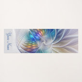 フローラファンタジー、カラフル抽象芸術のフラクタルアート名 ヨガマット (裏面(横))