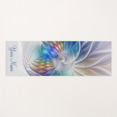 フローラファンタジー、カラフル抽象芸術のフラクタルアート名 ヨガマット (正面(横))