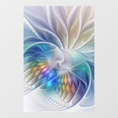 フローラファンタジー、カラフル抽象芸術フラクタル花 ウィンドウサイン (シート)