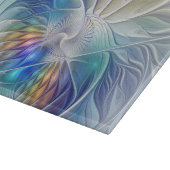 フローラファンタジー、カラフル抽象芸術フラクタル花 カッティングボード (角)