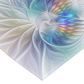 フローラファンタジー、カラフル抽象芸術フラクタル花 ショートテーブルランナー (コーナー)