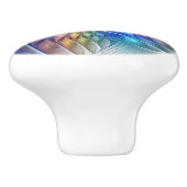 フローラファンタジー、カラフル抽象芸術フラクタル花 セラミックノブ (側面)