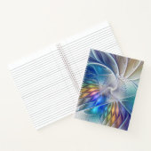 フローラファンタジー、カラフル抽象芸術フラクタル花 ノートブック (内部)