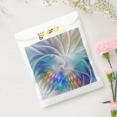 フローラファンタジー、カラフル抽象芸術フラクタル花 フェイバーバッグ (封をした状態)