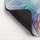 フローラファンタジー、カラフル抽象芸術フラクタル花 マウスパッド (コーナー)