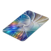 フローラファンタジー、カラフル抽象芸術フラクタル花 マグネット (左側)