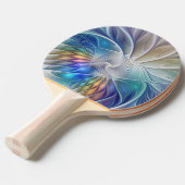 フローラファンタジー、カラフル抽象芸術フラクタル花 卓球ラケット (正面アングル)