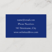 フローラファンタジー、カラフル抽象芸術フラクタル花 名刺 (裏面)