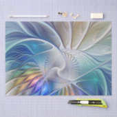 フローラファンタジー、カラフル抽象芸術フラクタル花 薄葉紙 (クラフト)