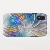 フローラファンタジー、カラフル抽象芸術フラクタル花 Case-Mate iPhoneケース (裏面(横))