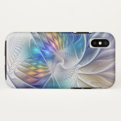 フローラファンタジー、カラフル抽象芸術フラクタル花 Case-Mate iPhoneケース (裏面(横))