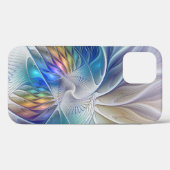 フローラファンタジー、カラフル抽象芸術フラクタル花 Case-Mate iPhoneケース (裏面 (横))