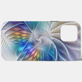 フローラファンタジー、カラフル抽象芸術フラクタル花 Case-Mate iPhoneケース (裏面 (横))