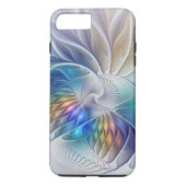 フローラファンタジー、カラフル抽象芸術フラクタル花 Case-Mate iPhoneケース (裏面)