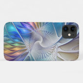 フローラファンタジー、カラフル抽象芸術フラクタル花 Case-Mate iPhoneケース (裏面(横))