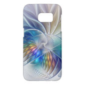 フローラファンタジー、カラフル抽象芸術フラクタル花 Case-Mate SAMSUNG GALAXYケース (裏面)