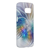 フローラファンタジー、カラフル抽象芸術フラクタル花 Case-Mate SAMSUNG GALAXYケース (裏面/右)