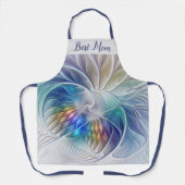 フローラファンタジー、抽象芸術フラクタル花マ最高のム エプロン (正面)