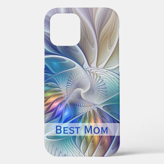 フローラファンタジー、抽象芸術フラクタル花マ最高のム Case-Mate iPhoneケース (裏面)