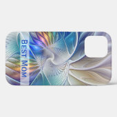 フローラファンタジー、抽象芸術フラクタル花マ最高のム Case-Mate iPhoneケース (裏面 (横))