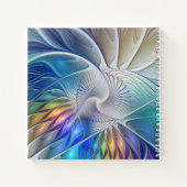 フローラファンタジー、抽象芸術フラクタル芸術花名 ノートブック (裏面)