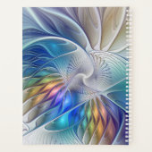 フローラファンタジー、抽象芸術フラクタル芸術花名 プランナー手帳 (裏面)