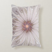 フローラファンタジー、抽象芸術モダンパステルフラワー アクセントクッション (正面(垂直))