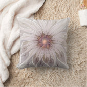 フローラファンタジー、抽象芸術モダンパステルフラワー クッション (ブランケット)