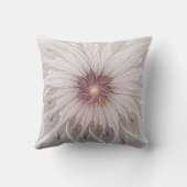 フローラファンタジー、抽象芸術モダンパステルフラワー クッション (裏面)