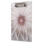 フローラファンタジー、抽象芸術モダンパステルフラワー クリップボード (左)