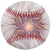 フローラファンタジー、抽象芸術モダンパステルフラワー ソフトボール (裏面)