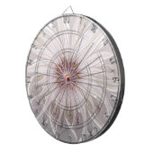 フローラファンタジー、抽象芸術モダンパステルフラワー ダーツボード (正面右)