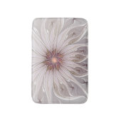 フローラファンタジー、抽象芸術モダンパステルフラワー バスマット (正面縦)