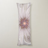 フローラファンタジー、抽象芸術モダンパステルフラワー ボディピロー (裏面 (縦))