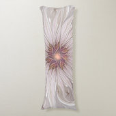 フローラファンタジー、抽象芸術モダンパステルフラワー ボディピロー (正面縦)