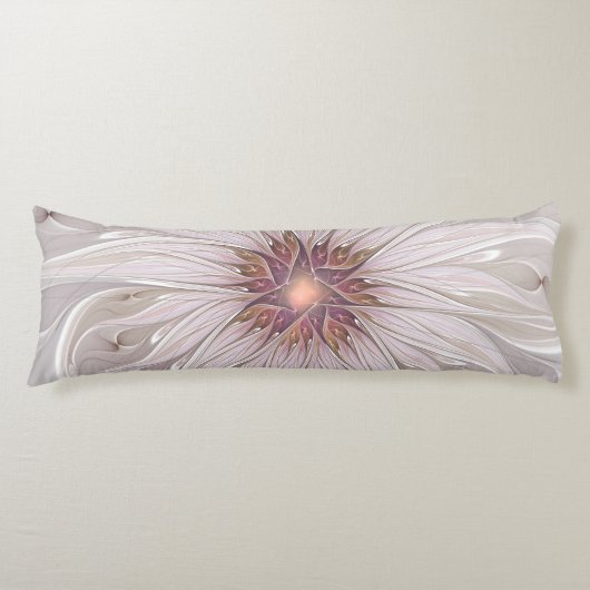 フローラファンタジー、抽象芸術モダンパステルフラワー ボディピロー (正面)