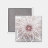 フローラファンタジー、抽象芸術モダンパステルフラワー マグネット (正面/裏面)