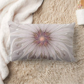 フローラファンタジー、抽象芸術モダンパステルフラワー ランバークッション (ブランケット)