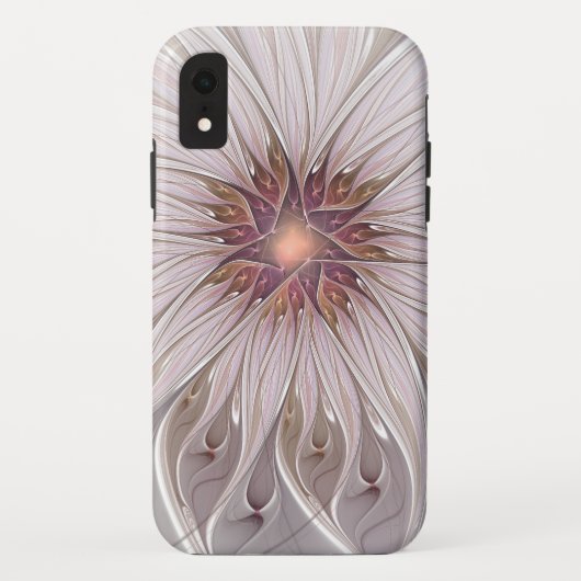 フローラファンタジー、抽象芸術モダンパステルフラワー Case-Mate iPhoneケース (裏面)
